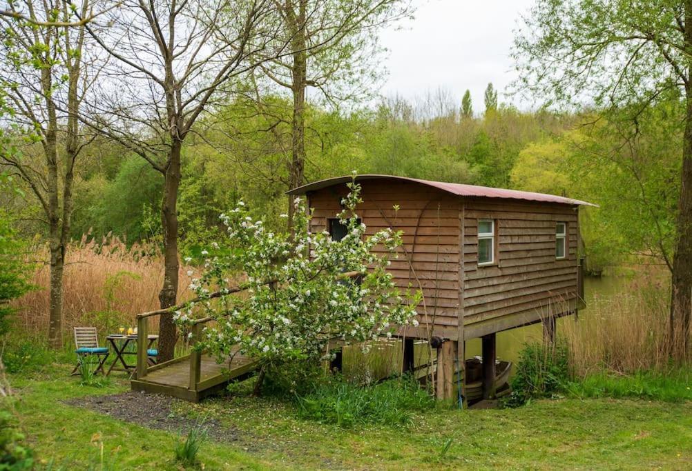 Lakeside Cabin On Stilts- 'Kingfisher' Rous Lench Экстерьер фото